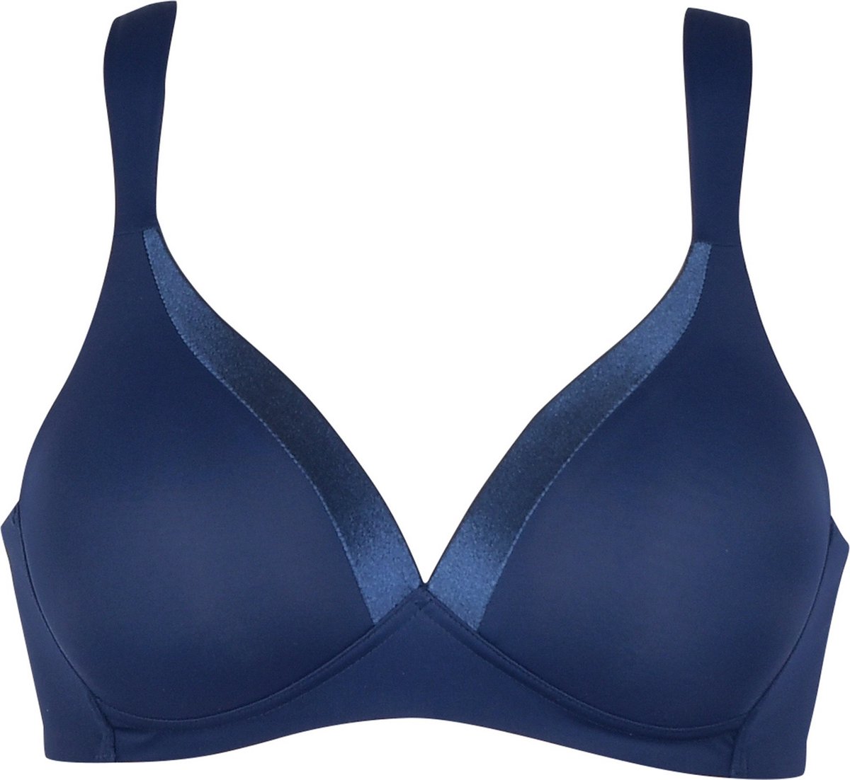 Naturana - 5119 - Soft bh met glansband - navy - 80C -