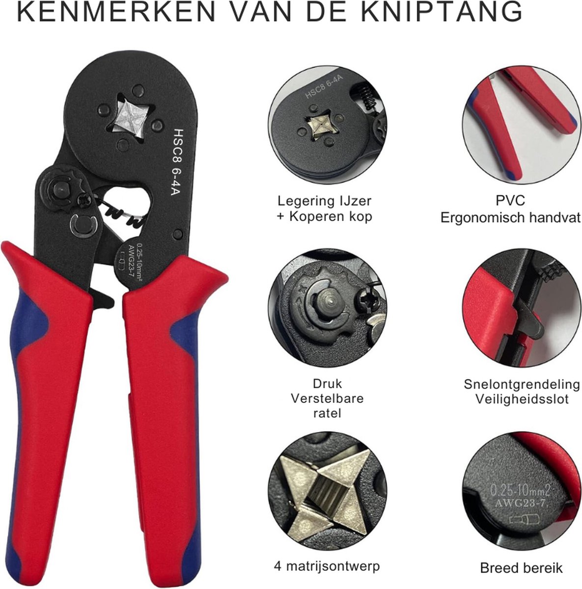 VFANDV Set adereindhulzen, gereedschapsset, 1200 stuks adereindhulzen