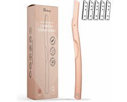 Bamboozy Metalen Dermaplaning 11x Wenkbrauw Scheermesje Mesje van Metaal - Scheermes Gezicht Intieme Streek - Wenkbrauw Trimmer Epileren Eyebrow Razor