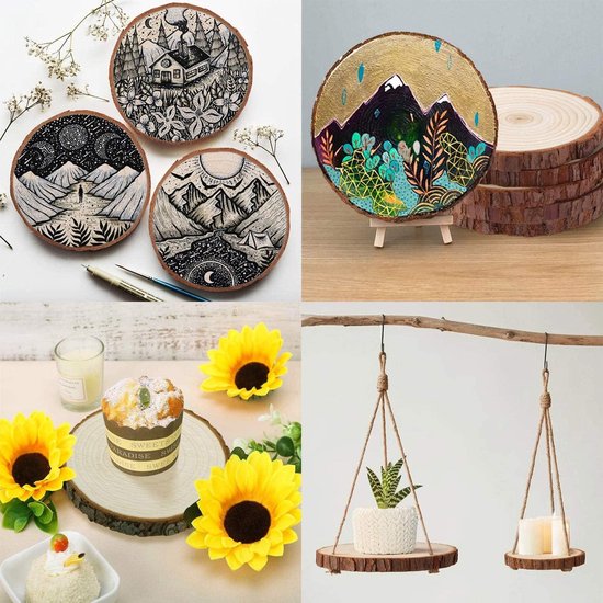 Boomschijven, Houten Schijven Geschuurd 5-7 Cm | 40 Stuks Per Pakket E 2395 Incl Verzending 100 Lokaal En Regionaal Snoeihout Houten Schijfjes Boomschijfjes Hobby Decoratie
