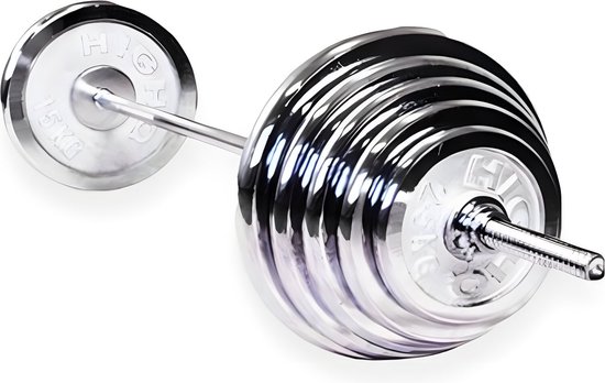 Foto: Padisport halterset gietijzer 30mm 220cm zwart halterset halterstang met gewichten gewichten set fitness olympische halterstang bankdruk homegym fitnessbank met gewichten sport gewichten voor thuis bankdruk stang met gewichten