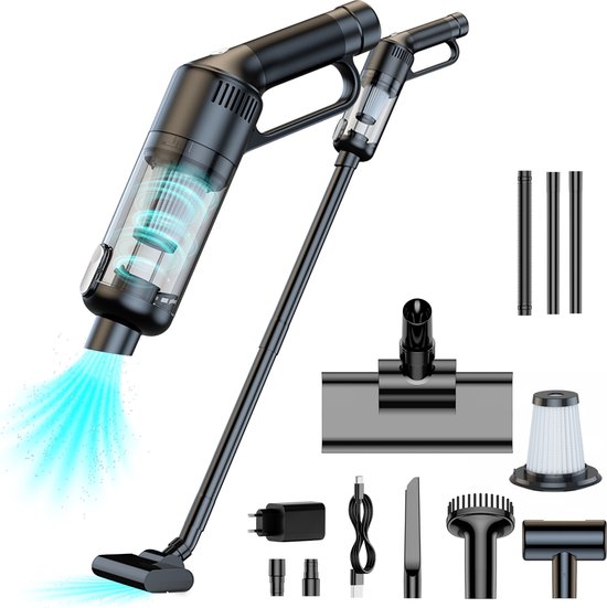 MATTI® 2-in-1 Steelstofzuiger Handstofzuiger Zwart - MATTI® - €29,95