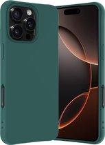 Coque adaptée pour iPhone 16 Pro Coque en Siliconen – Coque adaptée pour iPhone 16 Pro Coque arrière – Vert foncé