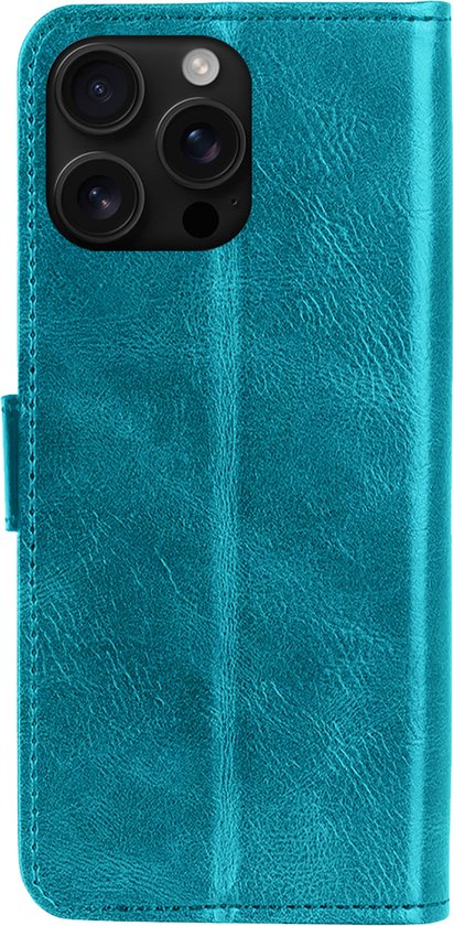 Étui adapté pour iPhone 16 Pro Max, étui de Bookcase, étui à rabat, étui de livre – Étui adapté pour iPhone 16 Pro Max, étui de livre – Turquoise
