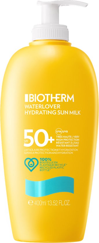 Biotherm Waterlover Lait solaire SPF50 - protection solaire - 400ml