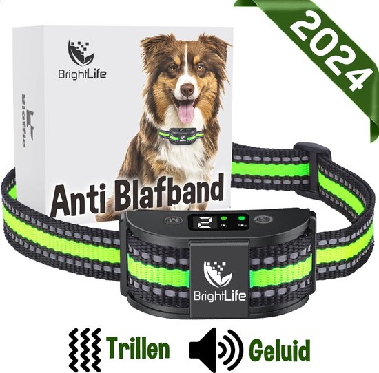 Anti blafband – Trainingshalsband voor Kleine en Grote Honden – Oplaadbaar– Anti blaf apparaat – Zonder Schok – Diervriendelijk - Blafband voor honden