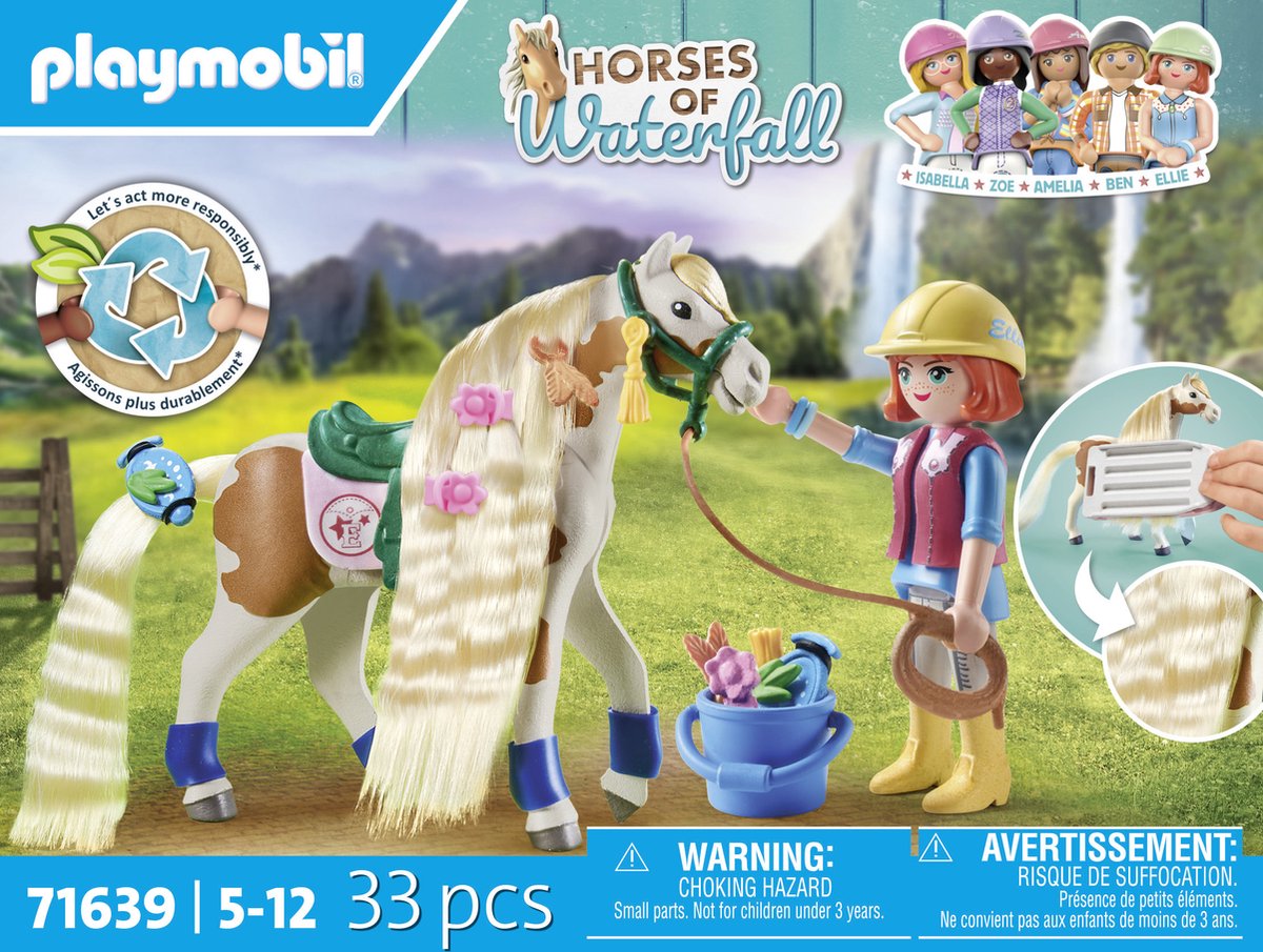 PLAYMOBIL Horses of Waterfall Ellie met paard - 71639 — afbeelding 9