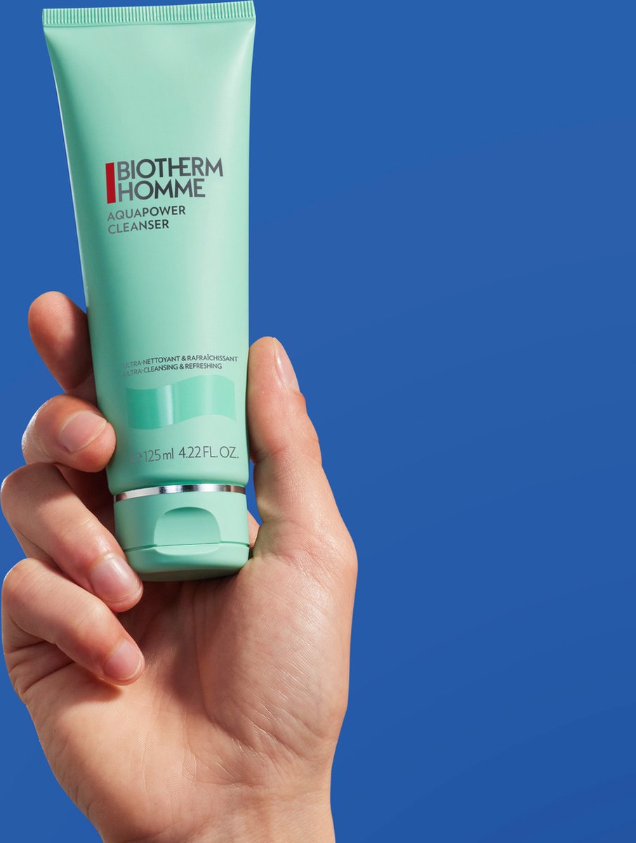 Biotherm Homme Aquapower Cleanser - Voor mannen - Hydraterende Gezichtsreiniger - Glycerine - 125ml thumbnail 4