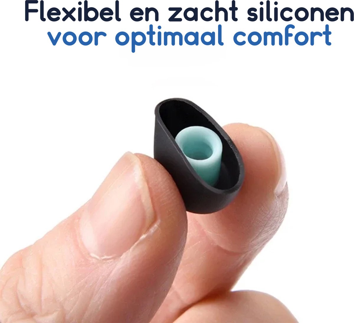 Ibley ComfortFit Siliconen oortips voor Sony WF-1000xm5 zwart - Siliconen Earplug - XS/S/M/L formaat - 4 paar - 4 maten – foto 4