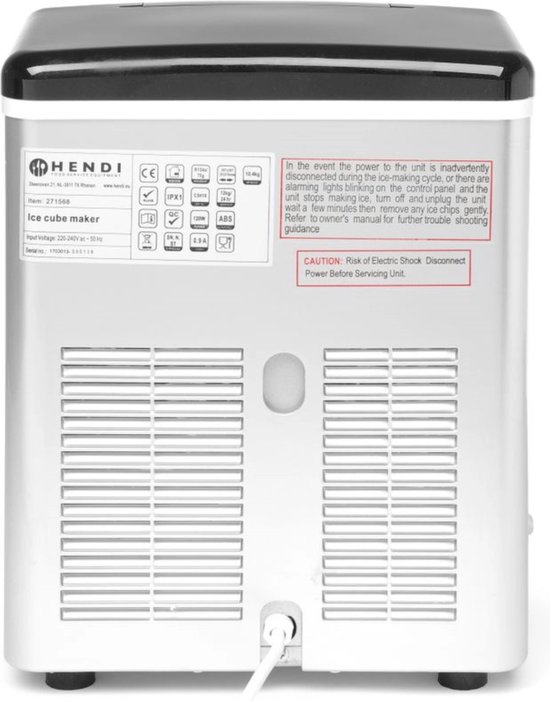 Hendi Kitchen line 12- Ijsblokjesmachine van HENDI — afbeelding 2