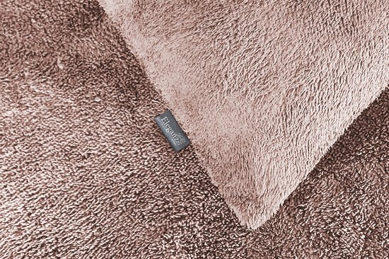 Zavelo Dorien Rib Teddy Dekbedovertrek Roze-2-persoons (200 x 200/220