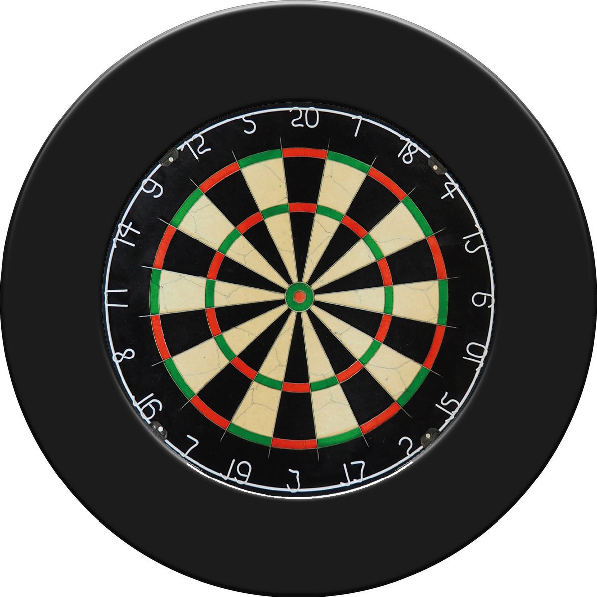 Dragon Darts - Dartbord & Dartbord Surround Zwart - Hoogwaardige Dartomranding - Dart Surround Ring - Bescherming Pijlen & Muren - Gemakkelijk te bevestigen