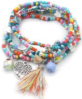 gelaagde ketting en arband in strandstijl voor daes, set et bedels van zeesterren en schelpen, et een ontwerp et gouden en witte kralen, geschikt voor de zoervakantie, casual en boheian stijl 2026