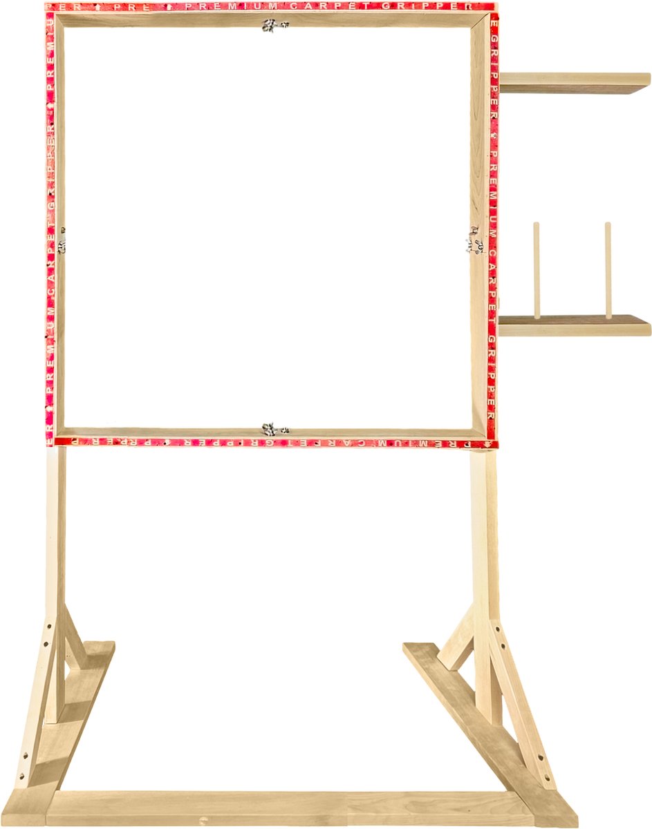 Tufting Frame - 90x90cm - Staand Model met Garenhouder - Rug Tufting Frame - Tuften - Tuft Frame - Ideaal Tufting Gun Starter kit Frame