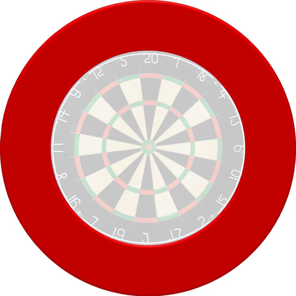 Dragon Darts - Dartbord Surround Rood - Hoogwaardige Dartomranding - Dart Surround Ring - Bescherming Pijlen & Muren - Gemakkelijk te bevestigen