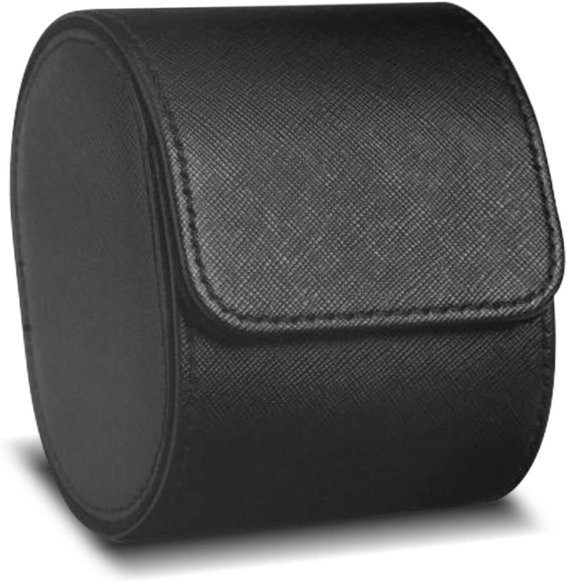 Draagbare Horloge Doos Retro Horloge Organizer Lederen Horloge Roll - Single-Slot - Travel Case Voor Kerst en Verjaardag