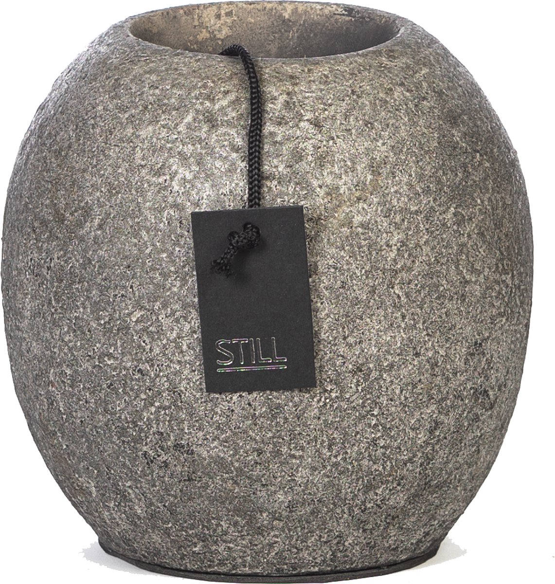 STILL - Waxinelichthouder - Bol - Earth - Grijs - 15 cm