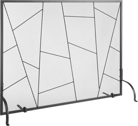 Open Haard Scherm Opvouwbaar Haardscherm Met Scharnierende Deuren, Handgemaakt Massief Stalen Frame, Vrijstaande Vonkenbescherming Voor Houtkachel Open Haard Scherm Opvouwbaar Haardscherm Met Scharnierende Deuren, Handgemaakt Massief Stalen Frame, Vrijstaande Vonkenbescherming Voor Houtkachel