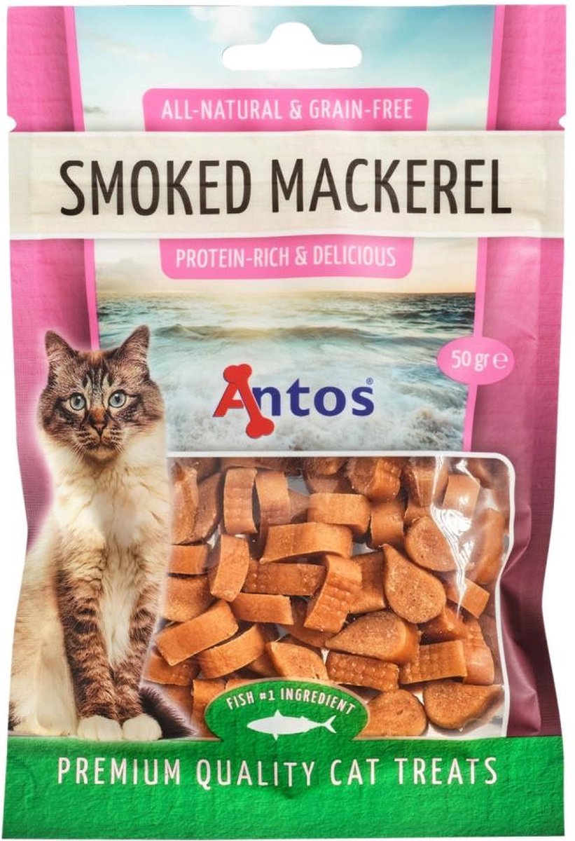 Cat Treats Smoked Makreel 50 gr - kattensnack - graanvrij - glutenvrij