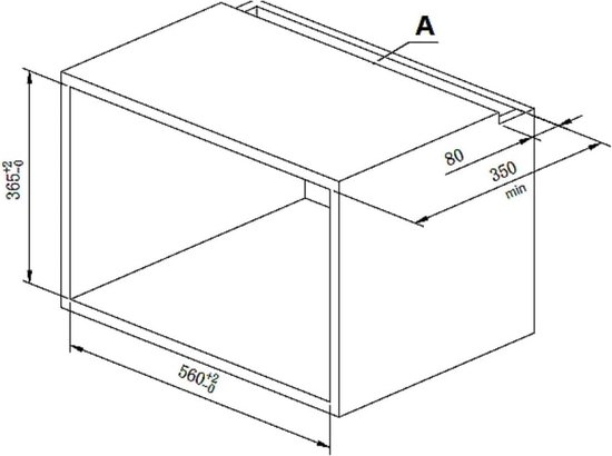 Micro-ondes encastrable COMFEE CBMAM820BJL-BK - 800W - L59,5 x H38,8 x P40 cm- 20L - Noir - Electroménager