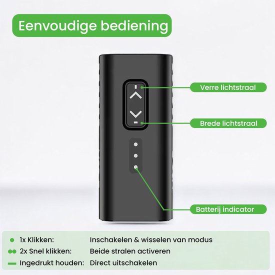 Lightyourbike ® Blaze 1000 Fietslamp - LED & USB oplaadbaar - 5.200 mAh - 1.000 Lumen — afbeelding 3