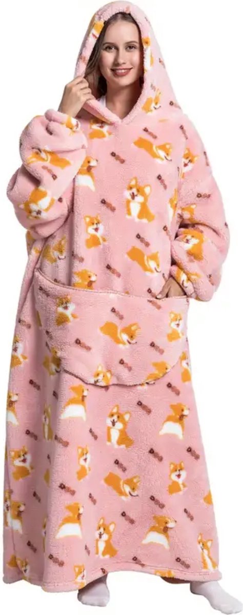 Couverture Portable Maxesla Avec Manches - Plaid Femme Doux Et Chaud En Microfibre 175x130 Cm - Idée Cadeau Noël