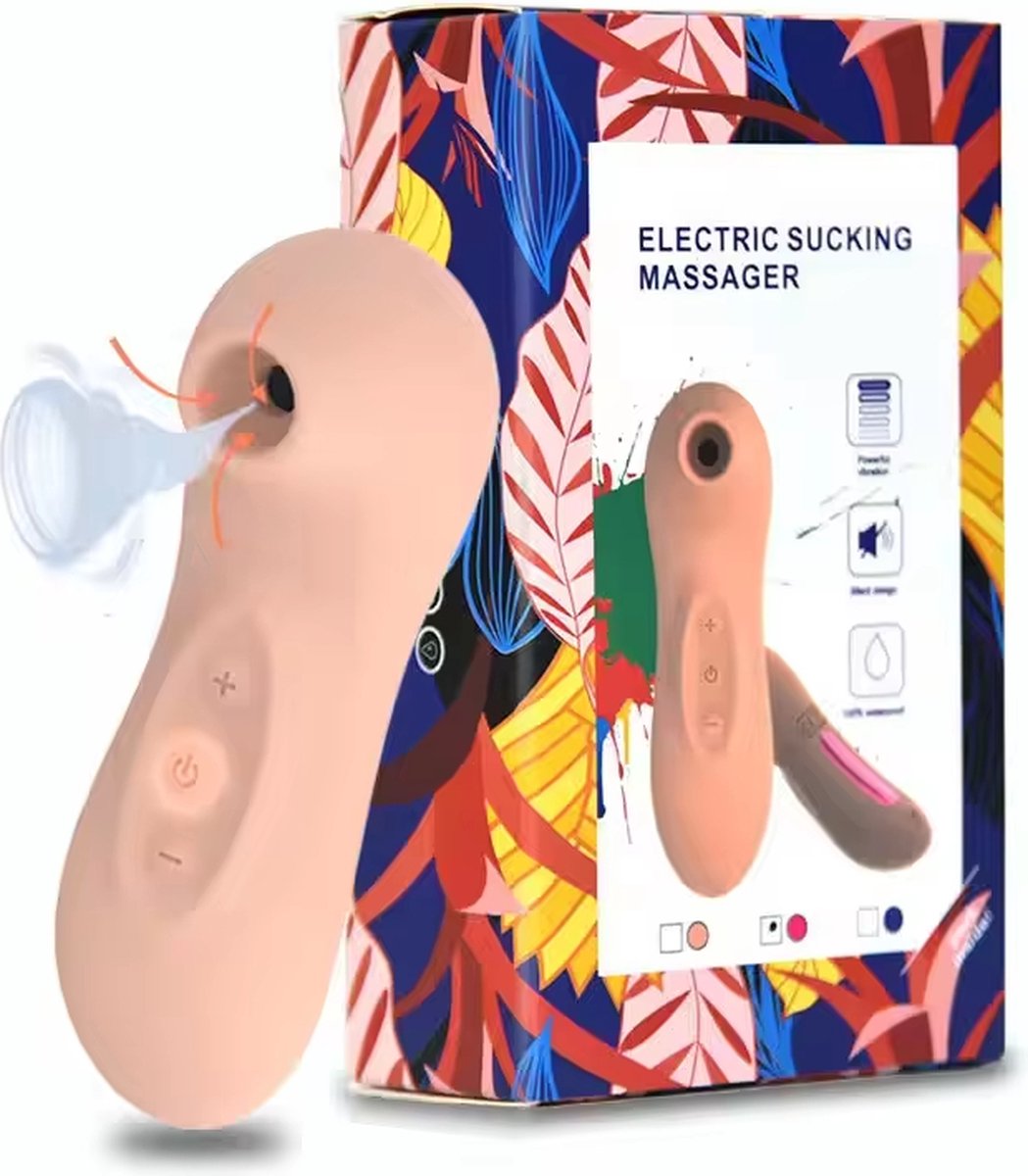 Goedkoopste Zandkleurig - Mini Luchtdrukvibrator - Sucking vibrator - Reis vibrator - Clitoris & G-spot Stimulator Luchtdruk Vibrator- seksspeeltje