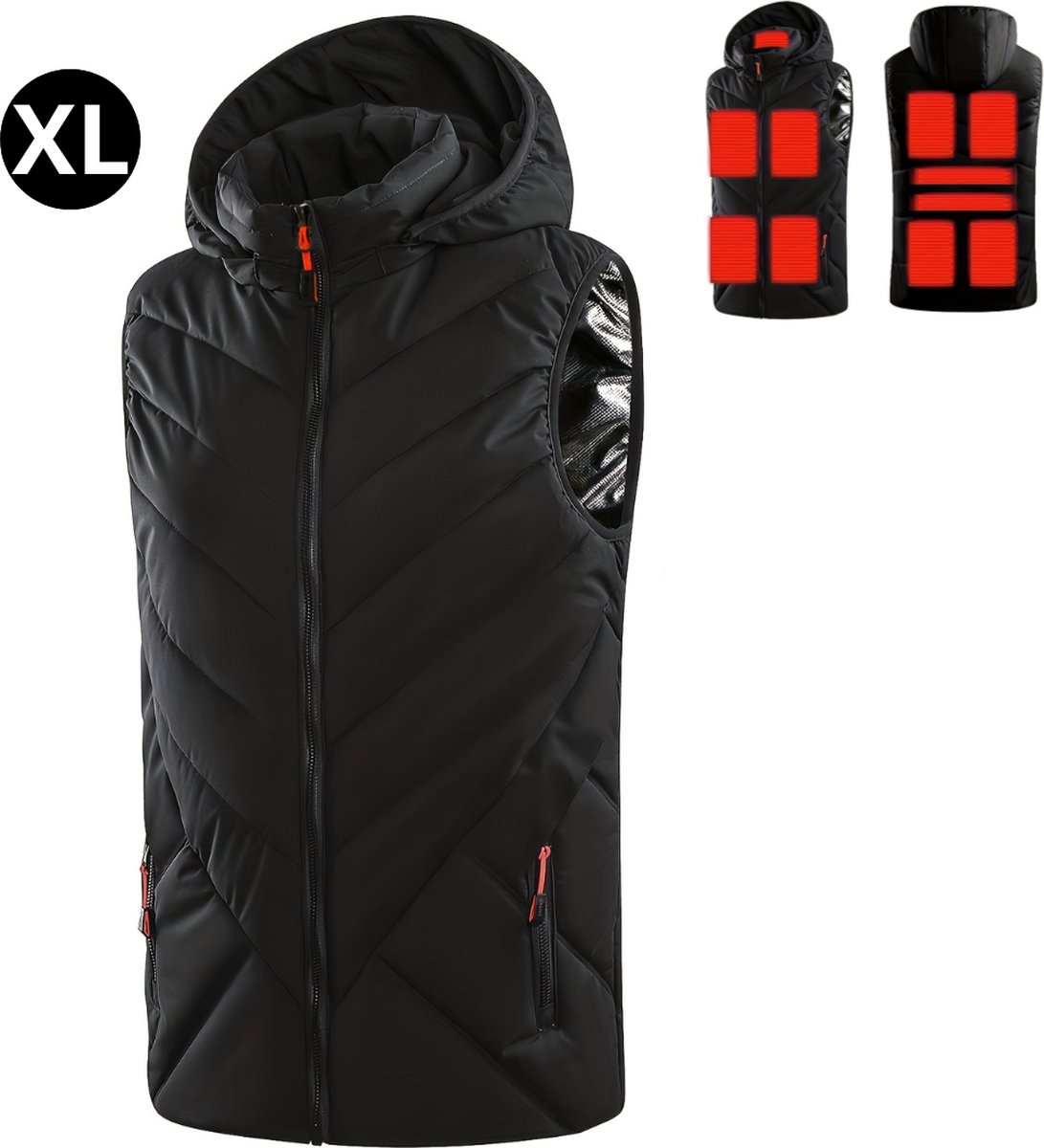 Bovista Verwarmde Bodywarmer Heated Vest Elektrische Bodywarmer Extra Warm – Vrouwen Zwart