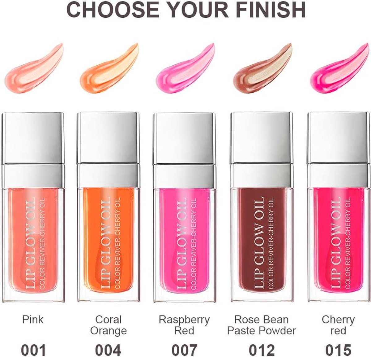 2 Stuks Lip Oil Getinte, (Rose wood 012 En Cherry 015) Hydraterende Lip Oil Langdurige Voedende Lip, Hydraterende Lipgloss Tint Lippenstift voor Vrouwen, Langdurige Vloeibare Lipstick Lippenverzorging, Lip Glaze Make-up Cosmetica. — cadeau in Verzorging - foto 5