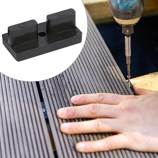 DuoWood bevestigingsclips PRO RVS zwart incl. schroeven (100 stuks) kopen