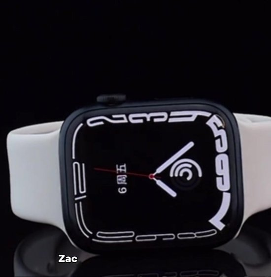 Bracelet Sport en Siliconen Souple S/ M - Zwart - Convient pour Apple Watch 42mm - 44mm - 45mm - 49mm - Bracelet smartwatch étanche pour iWatch série Ultra 9 8 7 6 5 4 3 2 1 SE grands modèles