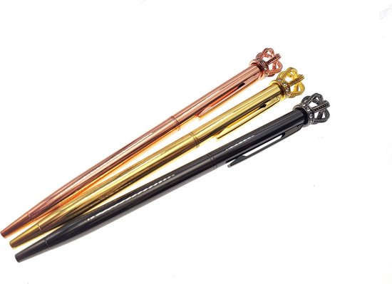 Stylo avec gravure - Kroon - avec nom - Senne - Or rose