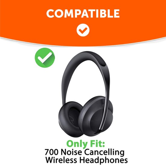 SOULWIT Gel Remplacement Rechange Mousse Coussin Coussinets Kit Pour Bose 700 (NC 700 NC700) Noise Cancelling Casque Headphones HP,Cousinette Avec Du Cuir Plus Doux, Une Mousse De Bruit Pour Le Bruit - Foto 3