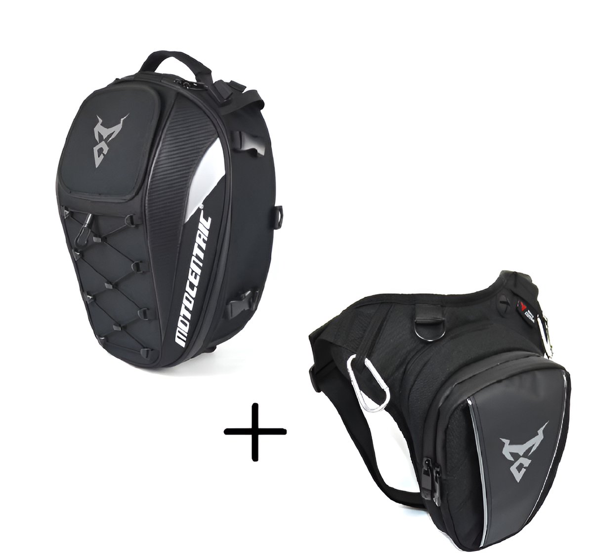 CarryQuest® - Motor Rugzak - Zadeltas Motor - Motorfiets Rugzak - Motorrugzak - 37L Capaciteit - Waterdicht + Ergonomisch Ontwerp - Grijs