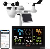 Bol.com SP 7-In-1 - Wi-Fi Afstandsbediening- Weerstation - 7.5 In Kleurendisplay - Met Zonne-Energie - Draadloze Outdoor Sensor ... aanbieding