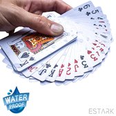 ESTARK® Luxe Speelkaarten - WATERBESTENDIG - Plastic - Poker Kaarten - kaartspel - Waterproof Spelkaarten - Spel Kaart - 56 Cards - Gezelschapsspel - Spelen - Playing Cards - WaterProof