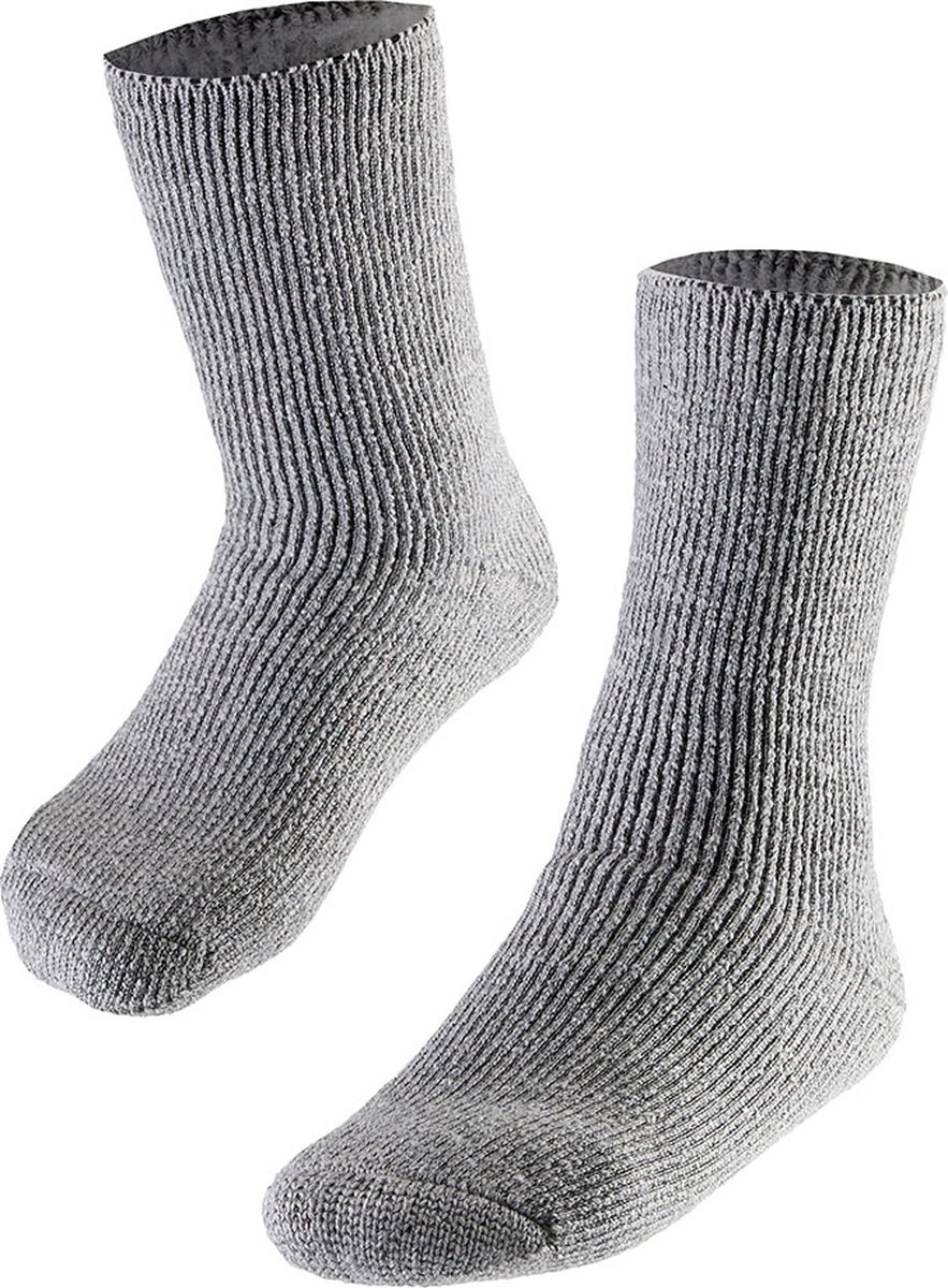 Heatkeeper - Thermo sokken kinderen - 2-Paar - Maat 31/35 - Grijs - Thermosokken kinderen