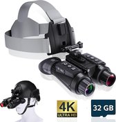 Zoomble® Nachtkijker MAX met Hoofdband & Digitale Camera – Gratis E-BOOK – 4K Video & 36 MP – Inclusief 32GB SD Kaart – Nightvision - Warmtebeeld – Verrekijker met Nachtzicht – 400M