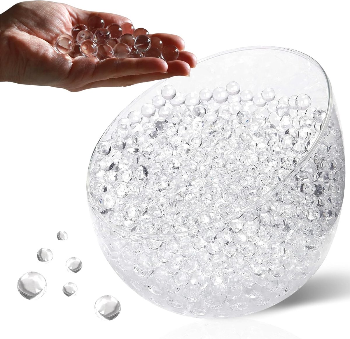 Waterparels Transparant Waterballetjes Gelballetjes Clear Water Beads 12mm 100.000 Stuks