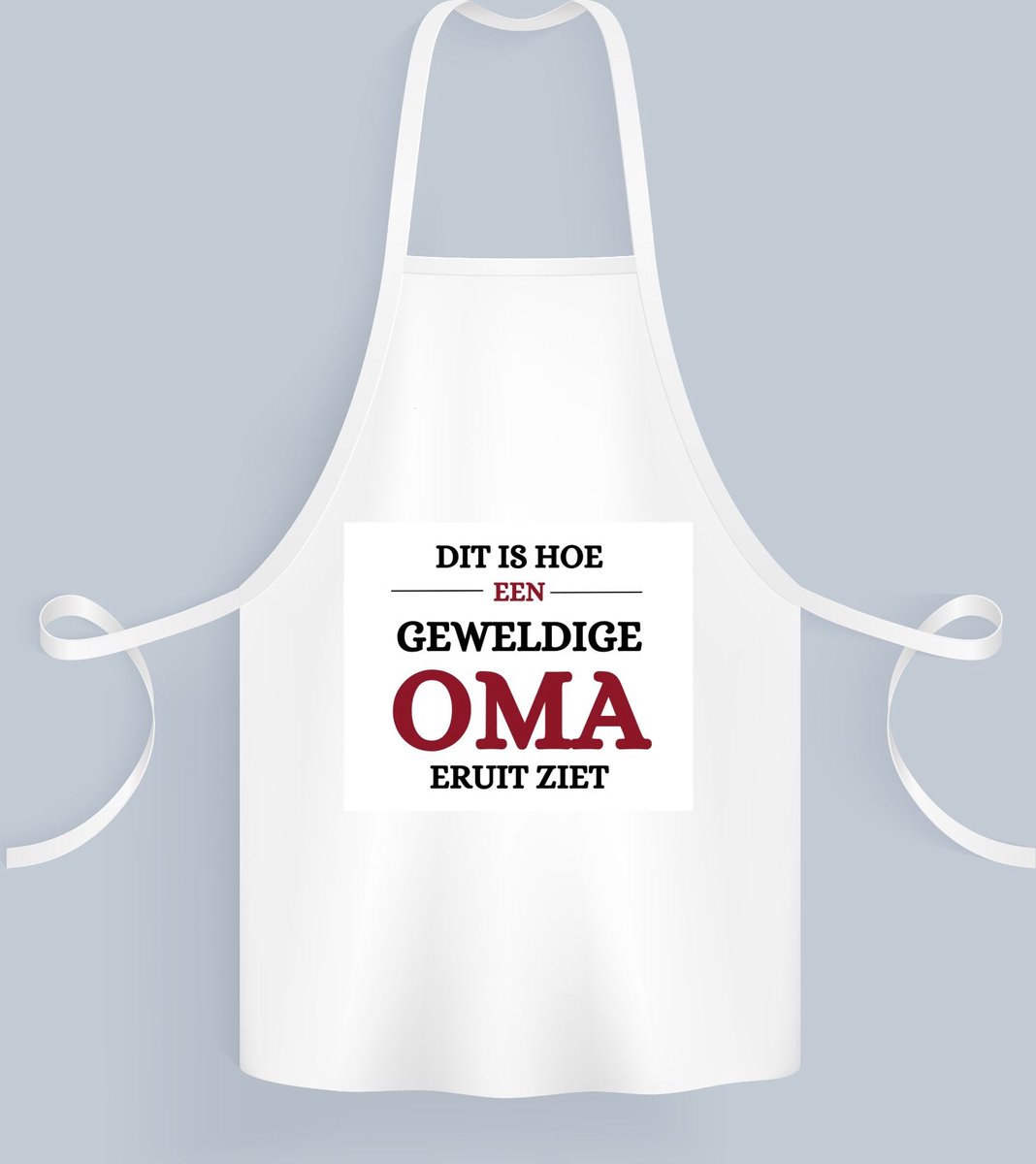 Akyol - geweldige oma eruit ziet Keukenschort - Oma - beste oma - verjaardagscadeau - cadeau voor oma - gift - 82 bij 71 cm