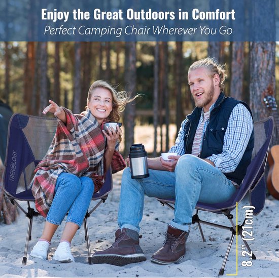 Campingstoel Opvouwbaar - Ultra Licht & Kleine Strandstoel Draagbare Aluminium Opvouwbare Campingstoelen - Outdoor Mini Stoel voor Strand, van Camp — afbeelding 2