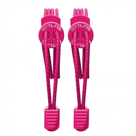 Foto: Bttlns elastische snelveters ultragrip duurzaam elastische snel veters multi inzetbaar gemakkelijk in gebruik triathlon hardlopen extra flexibel velocity 1 0 roze