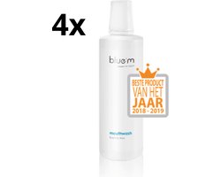4x Bluem Mondwater Fluoride Vrij 500 ml - Voordeelverpakking