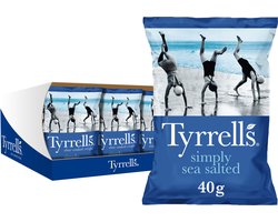 Tyrrells chips Simply sea salted 18 x 40 gram