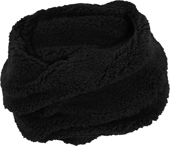 Sarlini - Snood Femme - Teddy Wool - Zwart - Taille Unique