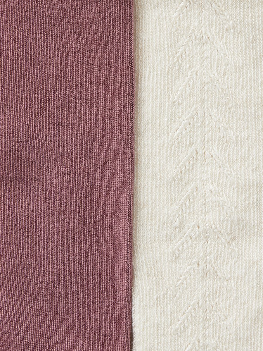 Vertbaudet Set van 2 paar opengewerkte/ effen maillots voor babymeisjes