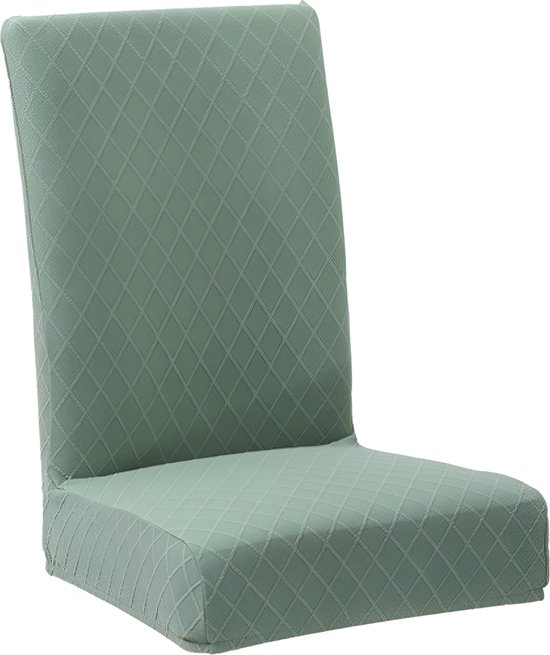 Somstyle Stoelhoes - Eetkamer - Badstof - Stoel Cover - Groen