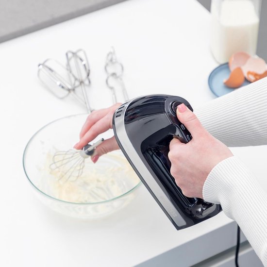 Handmixer Power 500 - krachtige motor - opbergdoos - Zwart met handvat — afbeelding 3