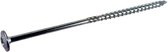 Vis construction bois tête fraisée 8, 0 x 240/100 - Torx 40, acier galvanisé