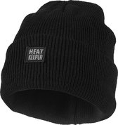 Heatkeeper - Thermo muts heren - One Size - Zwart - 2-Stuks - Warme heren mutsen